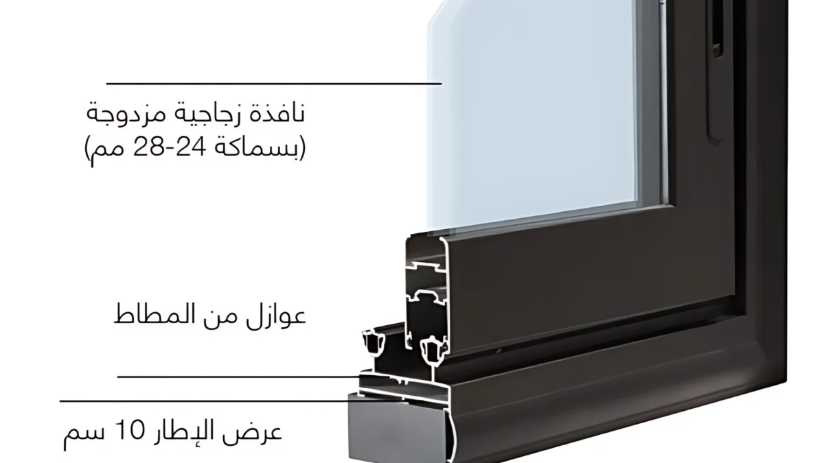 المقطع العرضي — نظام السحب MLS 100